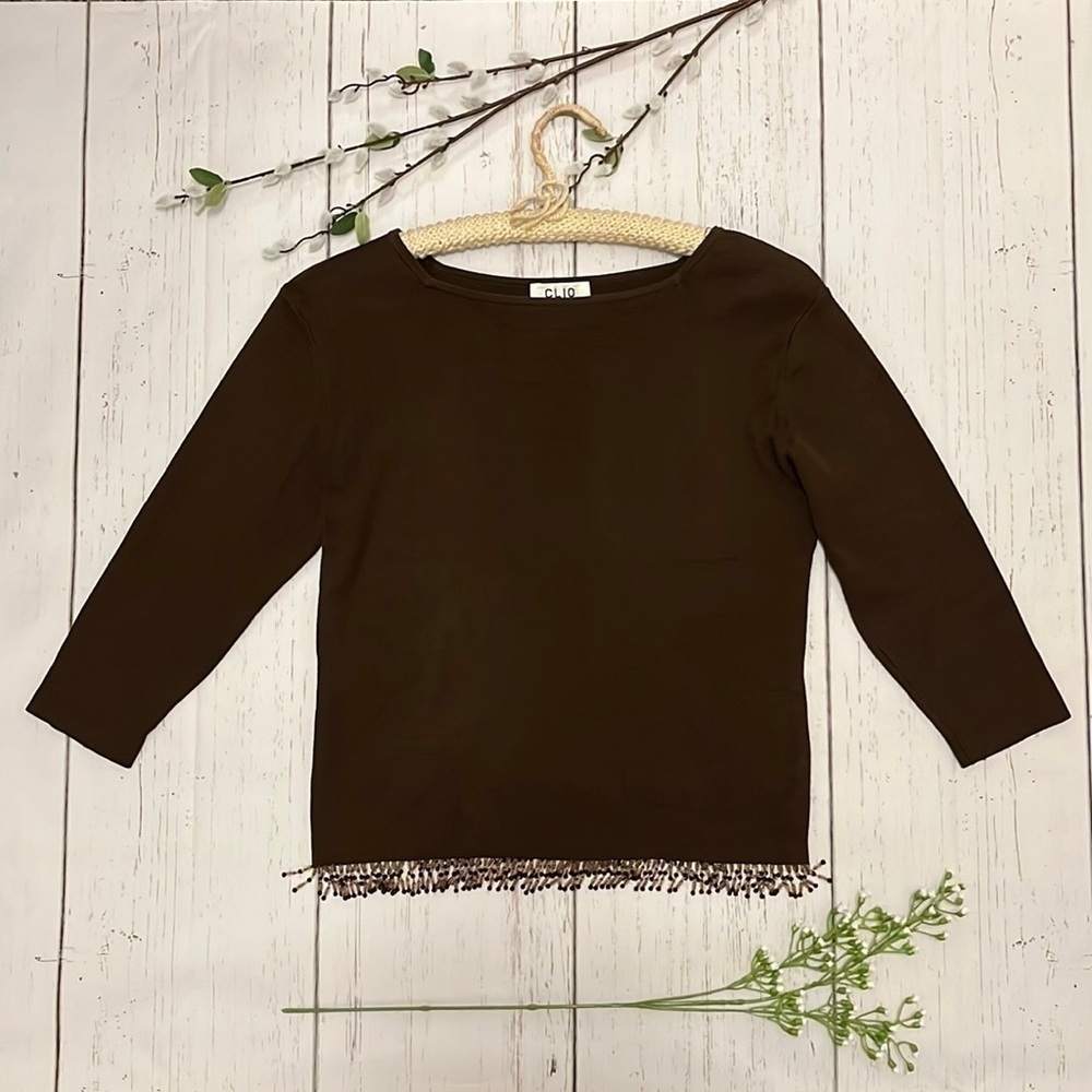 𝅺CLIO Petites Silk top